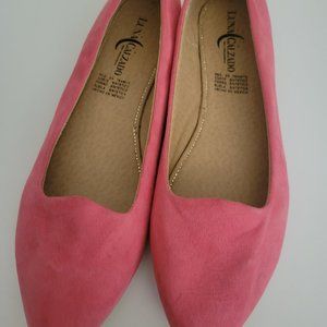 Size 9 Pink Slip-On flats